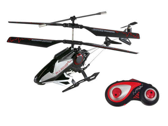 Вертолет на ИК управлении с гироскопом на голосовом управлении 22см