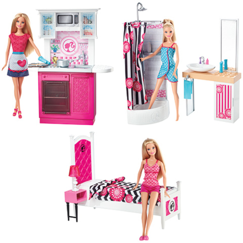 Набор Барби Кукла+ комплект мебели в ассортименте Barbie