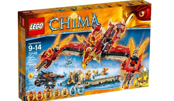 Конструктор Легенды Чимы Огненный летающий Храм Фениксов LEGO