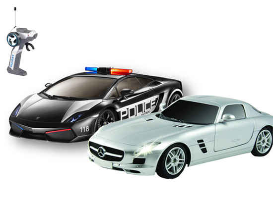 1:28 Police Pack-1:28 Gallardo VS SLS YW299911-3 Машина Аулдей