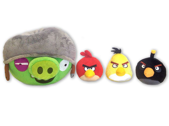 Игра Интерактивная Свинка в каске и 3 птички Chericole Angry Birds