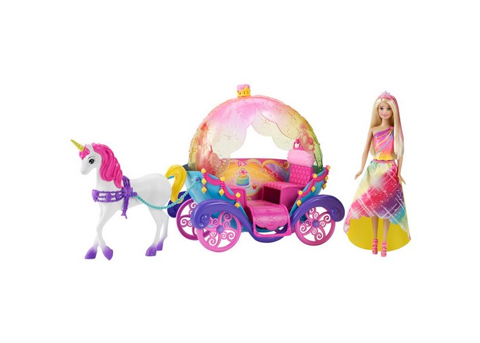 Barbie Барби Радужная карета и кукла