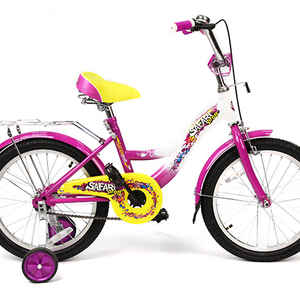 Велосипед 18 Proff GT7822 2-х колесный пер/зад тормоз багажник желто-фиолетовый