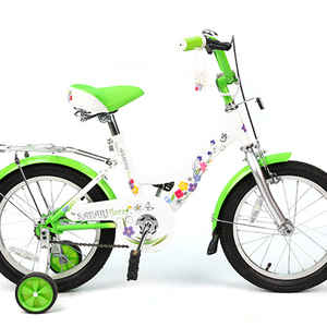 Велосипед 16 Flora GT7884 2-х колесный пер/зад тормоз багажник зеленый