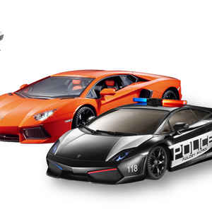 1:28 Police Pack-1:28 Gallardo VS Aventador YW299911-2 Машина Аулдей