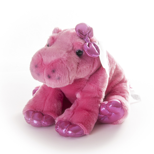 AURORA Игрушка мягкая Бегемот 30 см розовый