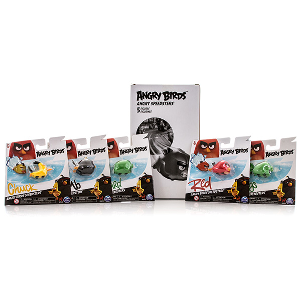 Игрушка Angry Birds набор из 5 птичек на колесах