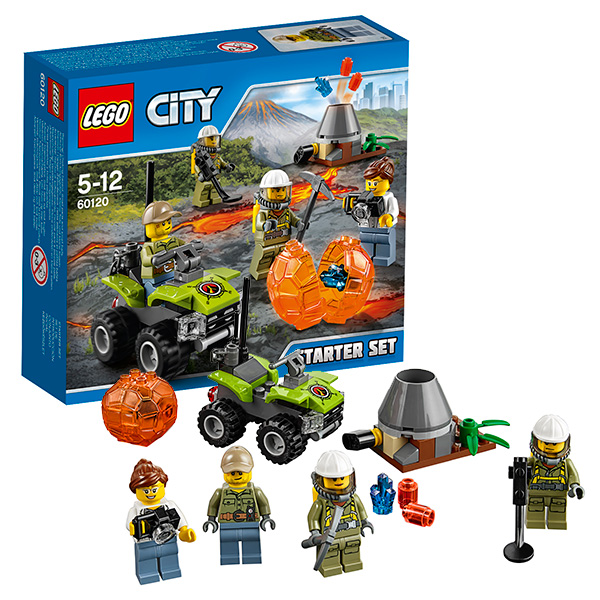 Набор для начинающих Исследователи Вулканов LEGO City