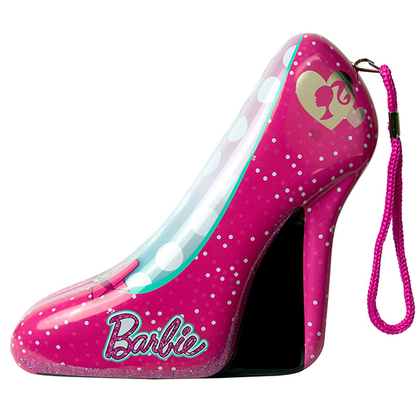 Barbie Игровой набор детской декоративной косметики в туфельке розовый