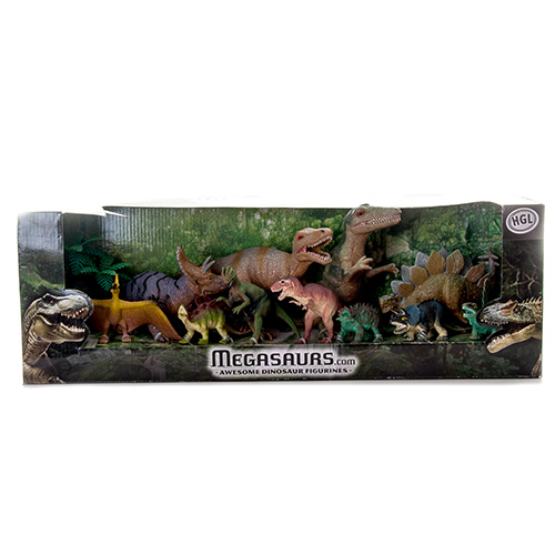Игровой набор динозавров 11 дино и дерево