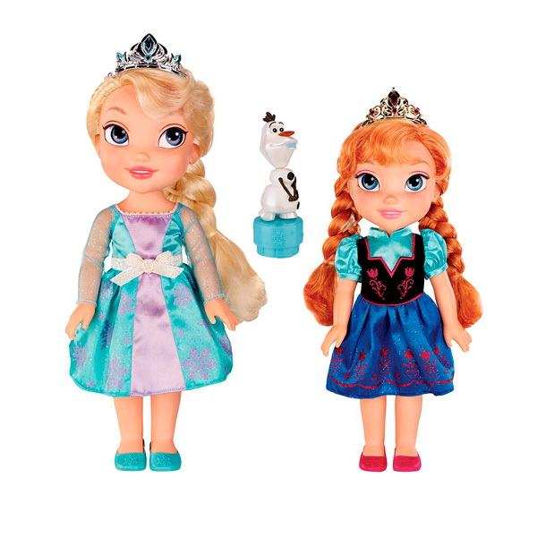 Игровой набор Холодное Сердце Принцессы Дисней 2 куклы и Олаф