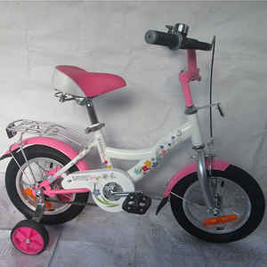 Велосипед 16 Flora GT7830 2-х колесный пер/зад тормоз багажник розовый