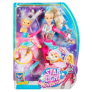 Кукла Barbie с летающим котом Попкорном из серии Barbie и космические приключения