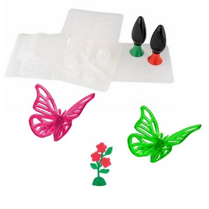 Набор для создания объемных моделей - бабочка и цветок