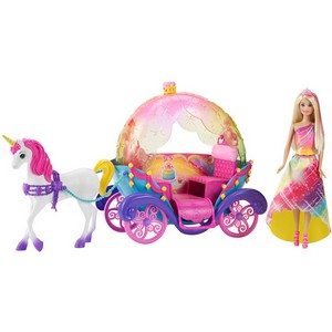 Barbie Барби Радужная карета и кукла